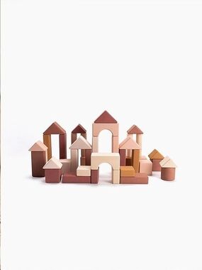 SABO concept Wooden Castle Building Blocks - Light Pink